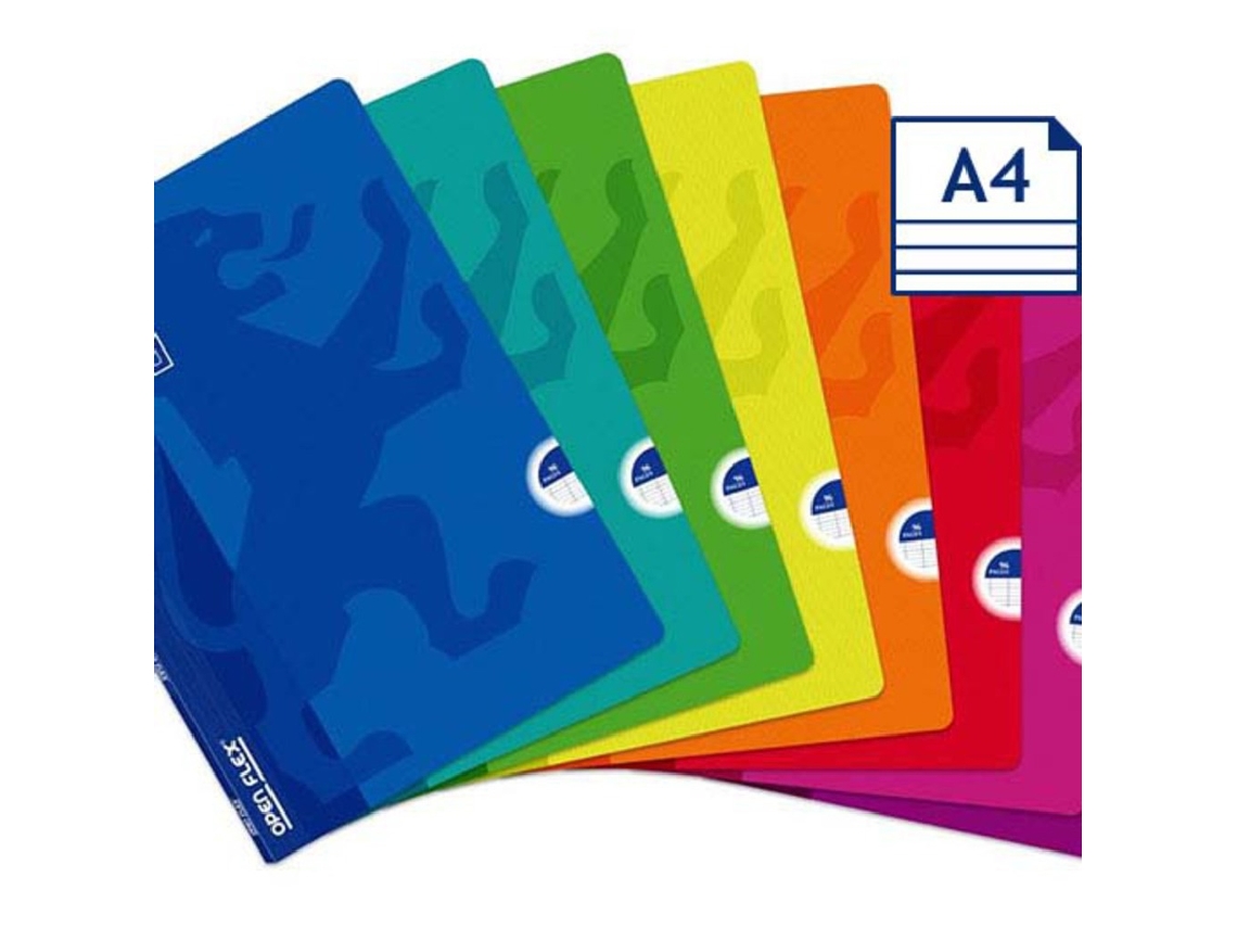 Cuaderno grapado Openflex OXFORD A4 Pautado (varios colores)
