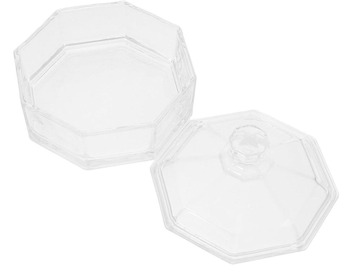 Bol De Cristal Que Mantiene Los Alimentos Frescos, Con Tapa Para Dulces Y Pasteles.