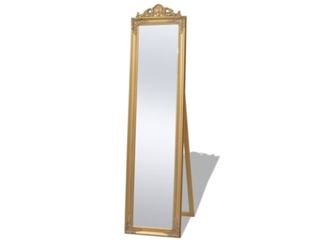 MAISON EXCLUSIVE Espejo de pie estilo barroco dorado 160x40 cm
