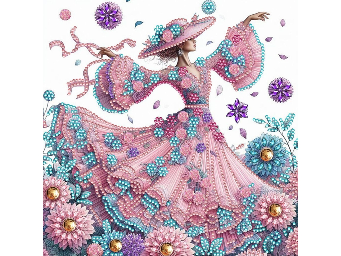 Pintura de diamante SIURN Ab47, manualidades, decoración del hogar (30 x 30 cm)