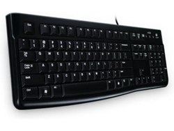 Teclado LOGITECH K120 (Con Cable - Layout Suizo)