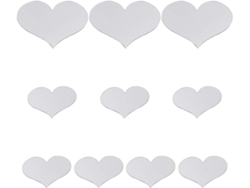 20 Pegatinas De Pared Acrílicas Con Forma De Corazón Para Decoración Diy