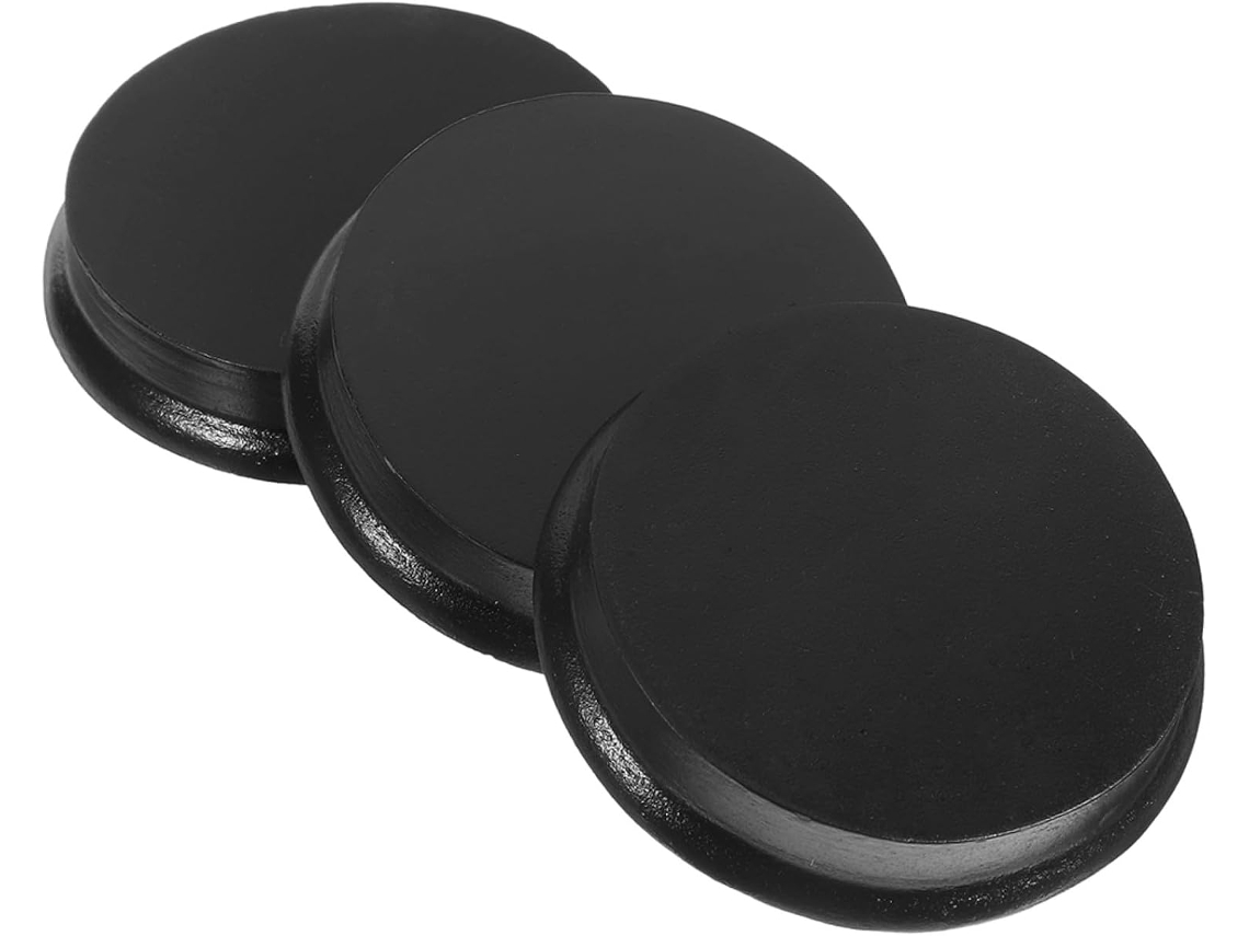 Juego De 3 Bases Redondas Negras Para Figuras En Miniatura, Soportes Para Objetos De Bricolaje.