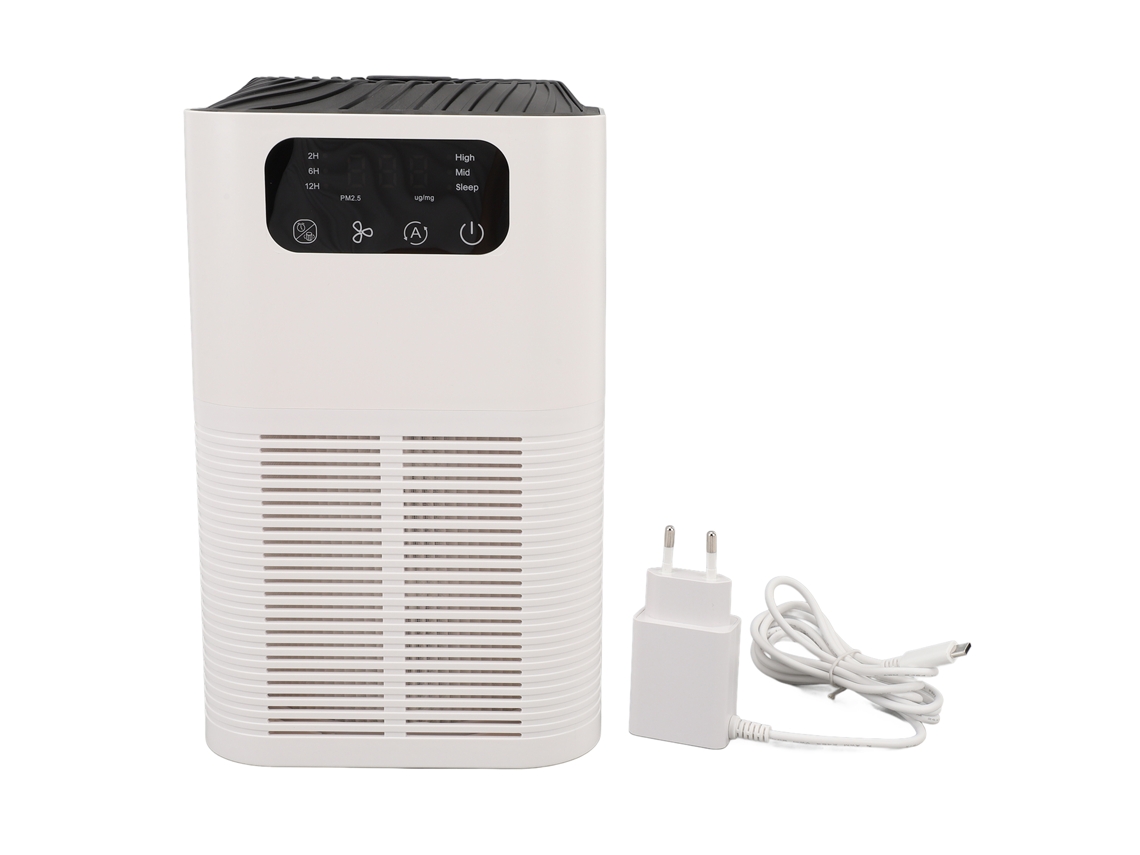 Purificador De Aire Portátil Inteligente Con Temporizador Y Bloqueo Infantil Para Dormitorio/oficina, 100-240 V, Enchufe Europeo.