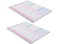 Agenda Semanal Desmontable De 2 Piezas Con Bloc De Notas
