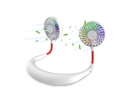 Mini Ventilador VOINEE Portátil de Cuello USB 360° Blanco