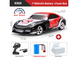 Mini coche de carreras RC K989 128 4x4 2,4 g de alta velocidad, de aleación, todoterreno, para derrapar