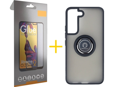 Carcasa + Protector de Pantalla para Samsung Galaxy S22 Plus 5G SKYHE Negro