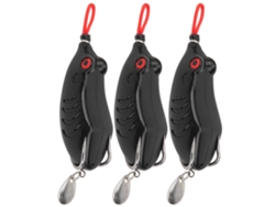 3 Piezas/set Señuelos Artificiales De Pesca Bait Suave Modificado Plástico Kit 8