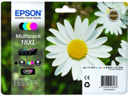 Pack ahorro cartuchos de tinta original EPSON, 18XL, Margarita, C13T18164022, T1816