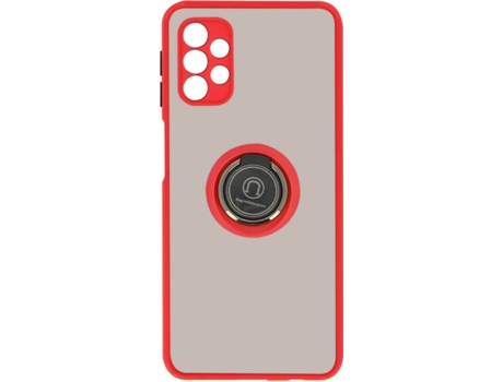 Carcasa y Soporte Samsung Galaxy A32 5G AVIZAR Función de soporte de Anillo de Metal Rojo
