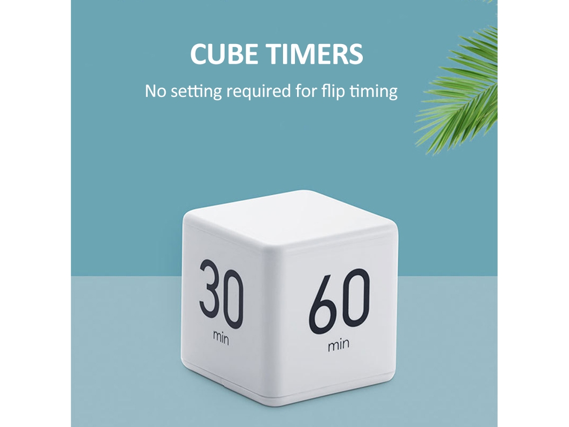 Temporizador Cúbico Con Sensor De Gravedad De 15-20-30-60 Minutos Para Estudiar, Cocinar Y Para Niños.