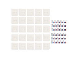 30 Placas De Pared Ethernet Con Dos Puertos Rj45 Y Rj11 Para Conexión De Cableado.