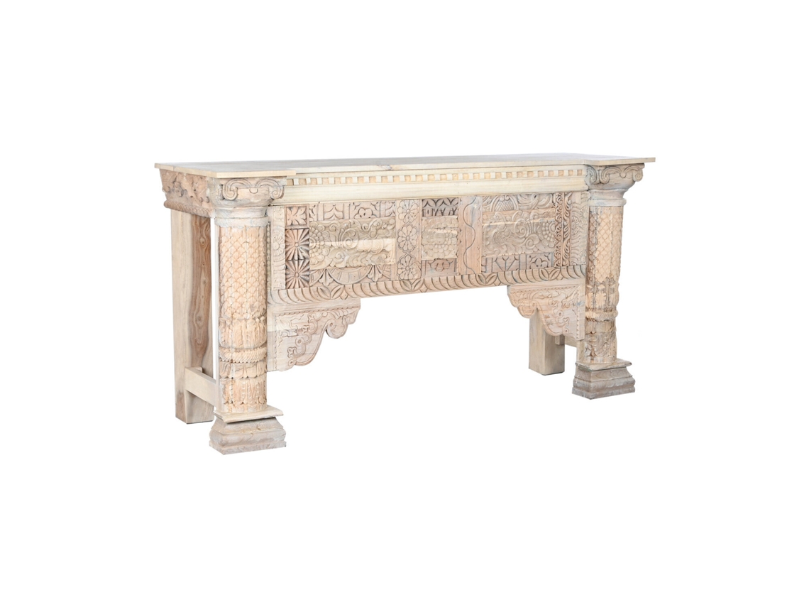 Consola Mango Envejecido Blanco 182x54x91cm
