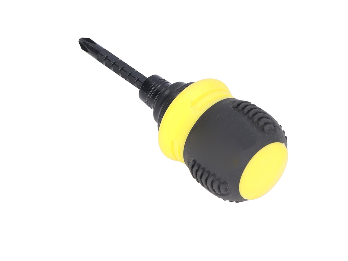 Destornillador De Trinquete De Ranura Cruzada Ajustable De 2 Propósitos Mini Acero Vanadio Cromo Hardware Amarillo
