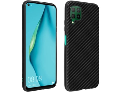 Carcasa Huawei P40 Lite AVIZAR TPU-CARB-BK-P40L Negro