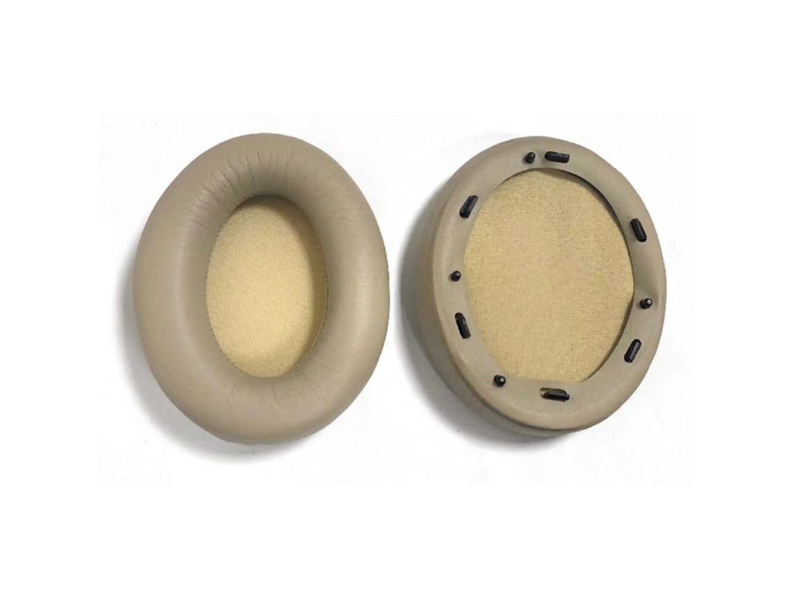 Almohadillas de proteína dorada para auriculares Sony WH 2000XM3 con almohadillas de algodón/puntas adhesivas (2 unidades)