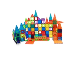 Jinwei-32 Piezas Bloques Magnéticos Transparentes Coloridos Educativos Con Bordes Suaves Para Niños