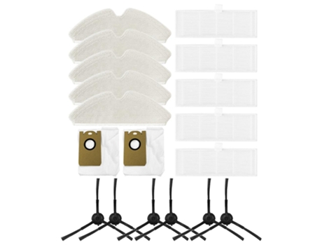 Escova lateral hepa mops saco de pó robô filtro de vácuo para proscenic