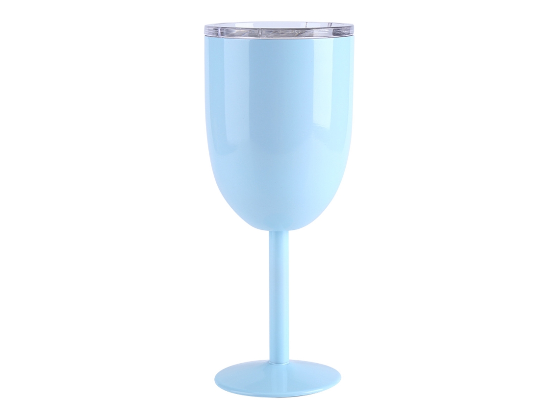 Vaso de vino con tapa antiderrames, copa de acero inoxidable de doble pared para mantener las bebidas calientes o frías, vaso reutilizable