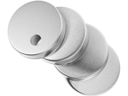 Juego de 4 protectores de tornillos de acero inoxidable para inodoro, tapas decorativas, fáciles de usar.
