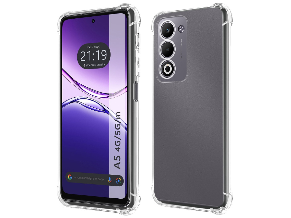 Funda Silicona Antigolpes Transparente Para Oppo A5m / A5 4g / 5g