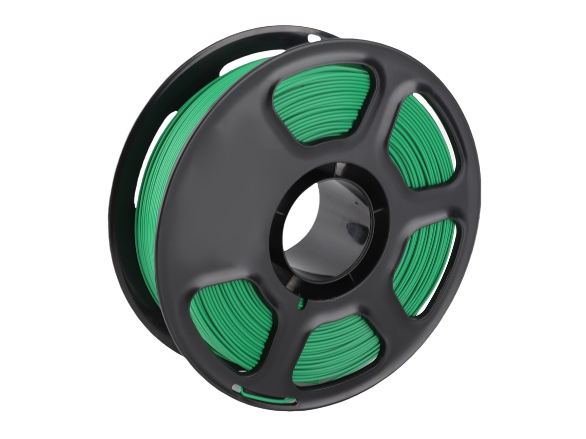 Filamento PLA verde transparente para impresora 3D, 1,75 mm, 1 kg, consumible