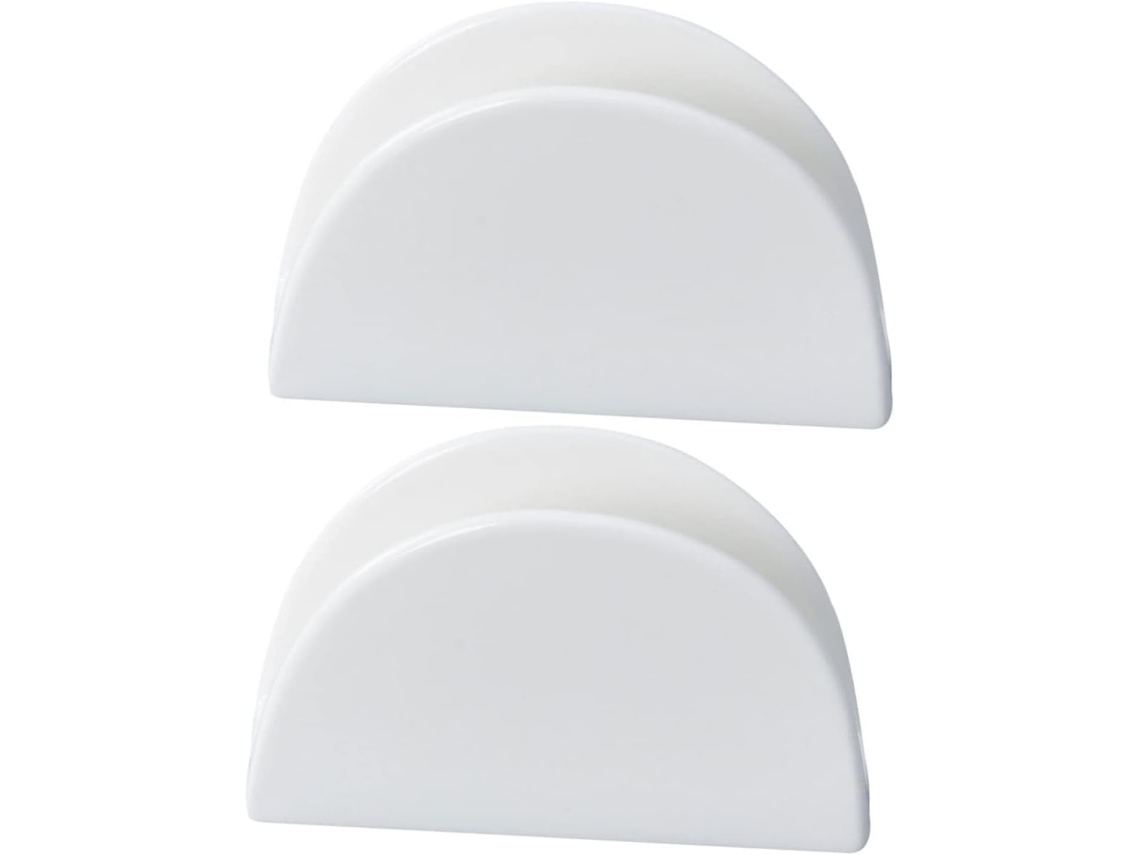 Juego de 2 servilleteros, servilletero estable para uso en cocinas y restaurantes, diseño compacto y decorativo.