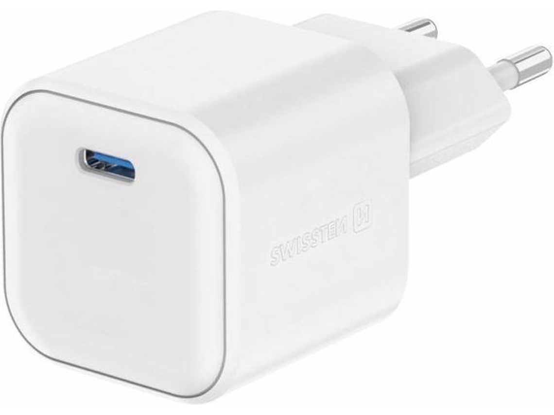 CARREGADOR SWISSTEN TRAVEL GAN 35W BRANC
