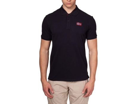 Polo de Hombre NAPAPIJRI Algodón Negro (S)