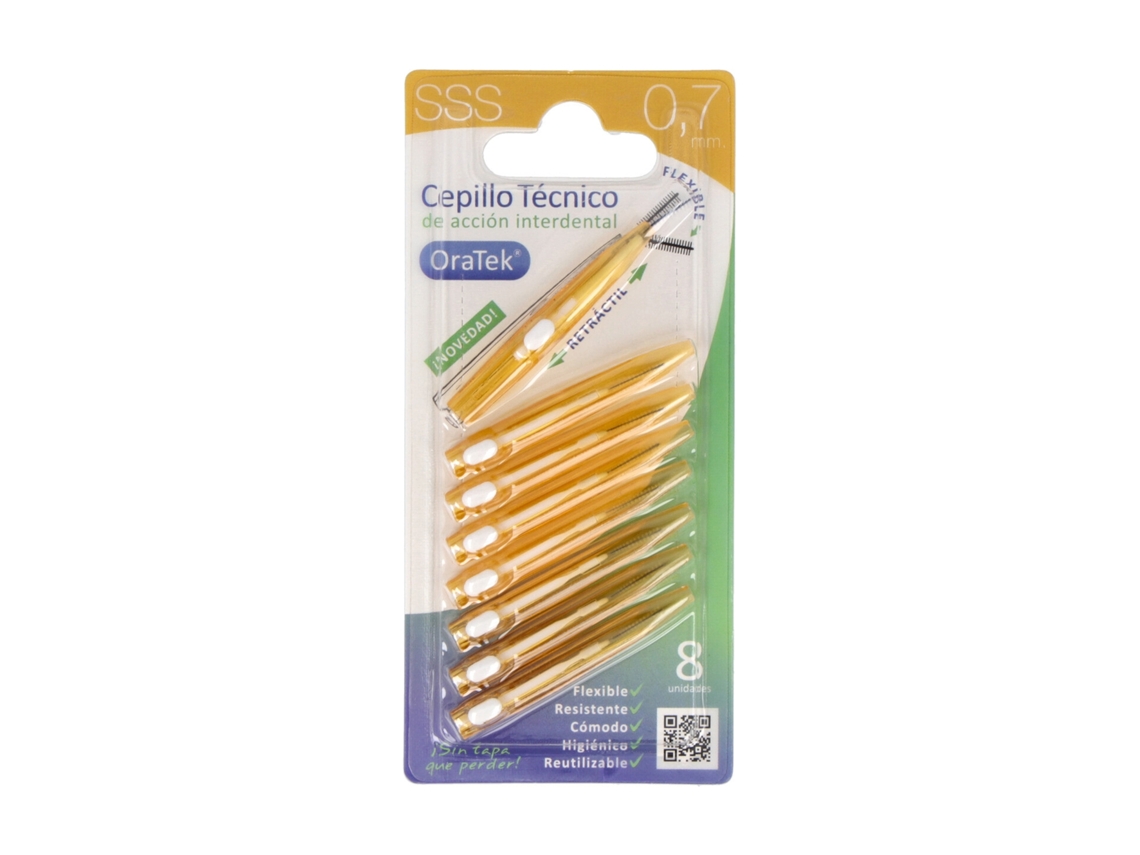 Pincel interdental retráctil de Oatek 0.7 mm 8 unidades