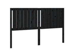 Maison Exclusive - Cabecero De Cama Madera Maciza De Pino Negro 165,5x4x100 Cm