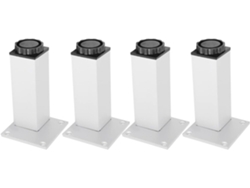 Piezas De Patas Muebles Aleación Aluminio Ajustables Resistentes Y Desgastables Para Sofá Gabinete Mesa
