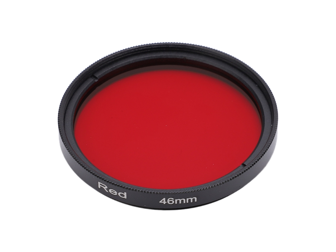 Filtro De Lente Rojo Completo Impermeable De Vidrio Óptico Para Lente De Cámara Nikon 46mm