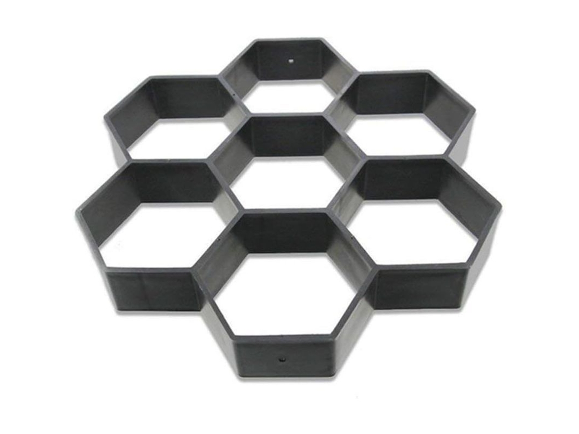 2026-molde Hexagonal Reutilizable Para Pavimentos De Concreto 30x30cm Para Acera Patio Jardín Camino
