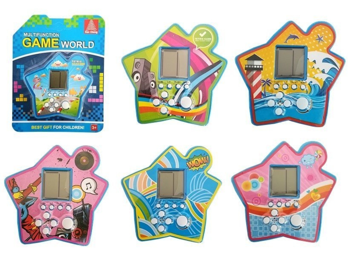 Juego de ladrillos electrónicos Tetris portátil Blue Star B.active
