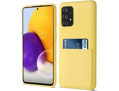Funda Samsung Galaxy S20 HFS-HOUSE con Tarjetero Amarillo