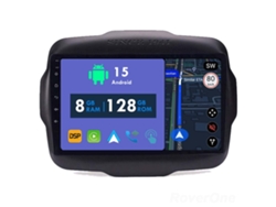 Coche Radio Android Auto Autoradio 8GB RAM 128G ROM CarPlay Navegación GPS Pantalla Táctil RoverOne para Jeep Renegade 2014 - 2018 
