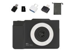 Micro Cámara Digital Única Con Pantalla Flip Hd Zoom 16x Con Luz De Relleno Led Y Tarjeta De Memoria 32g Zruxe