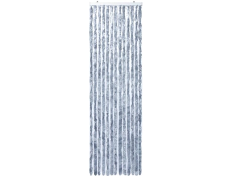 vidaXL Cortina mosquitera plateada chenilla 56x200 cm