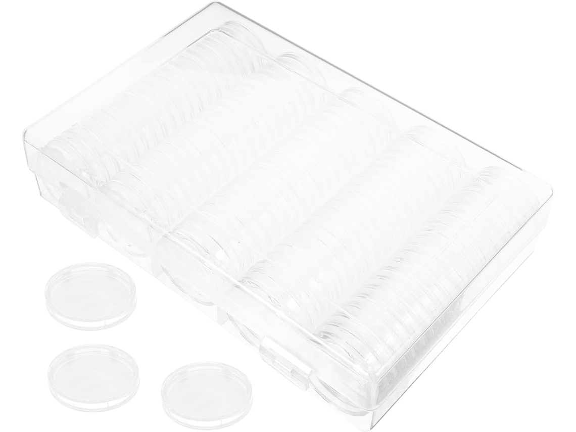 Caja De Almacenamiento Para Discos Redondos, Bandeja De Presentación, Protección Para Coleccionistas.