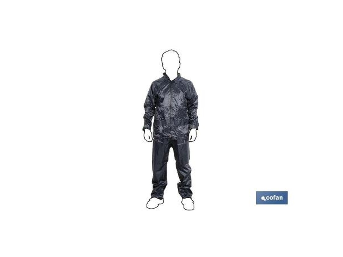 Traje agua azul poliester/pvc talla xl