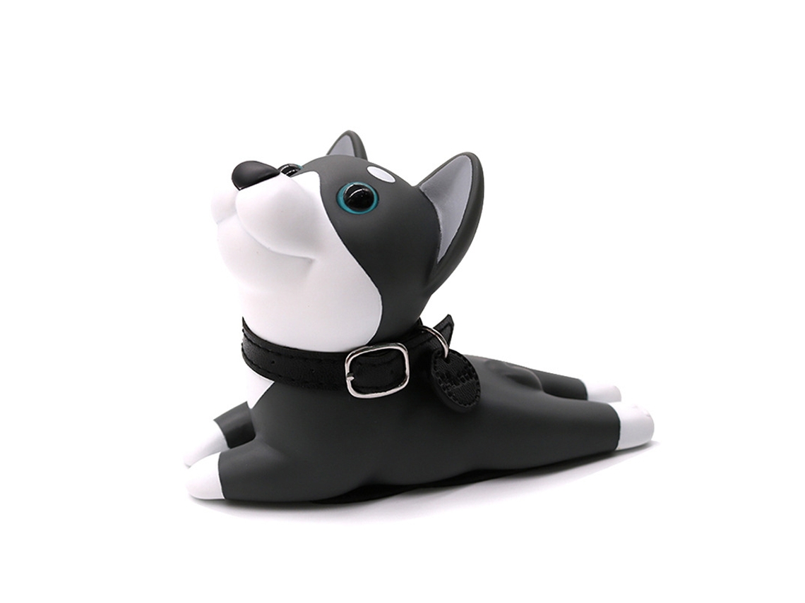 Protector De Puerta Con Forma De Perro De Dibujos Animados, Gris, Bonito, Sin Necesidad De Taladrar, De Pvc Decorativo Para El Hogar/oficina.
