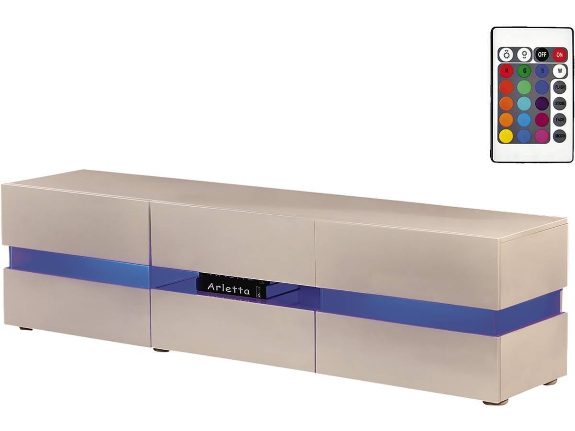 Mueble TV HABITAT ET JARDIN Vida (Blanco - MDF - 177x39x45 cm)