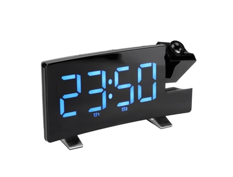 Despertador de Proyección FDIT Despertador Digital Proyección de 180 en la Pared del Techo Despertador Alimentado Por Usb para la Habitación