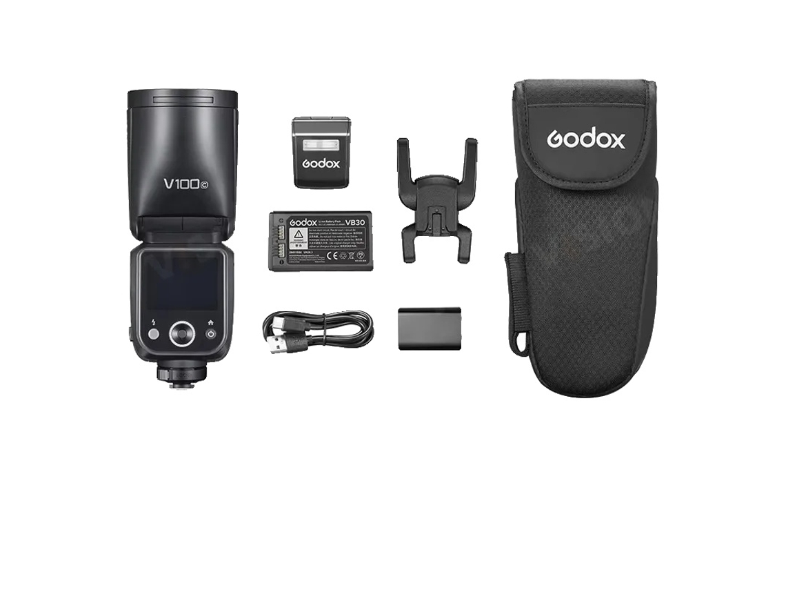Flash V100, potencia de salida ajustable, compatibilidad versátil, compatible con Fuji OEM
