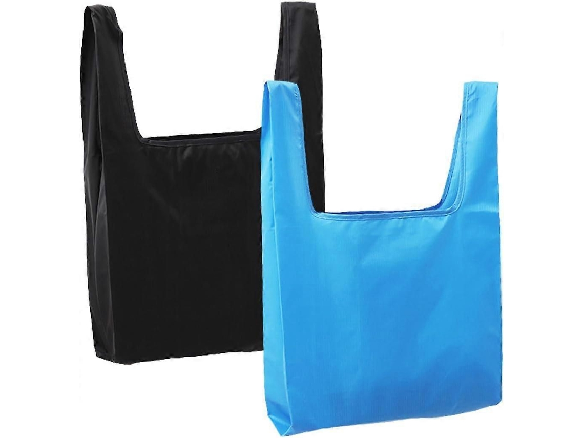 Bolsas de compra reutilizables (paquete de 2), lavables, de nailon ecológico, plegables para uso diario, GOKOCO