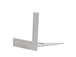Regla Triangular Cuadrada De Acero Inoxidable De 90° Y 45° - Herramienta De Medición Para Carpintería Y Ebanistería.
