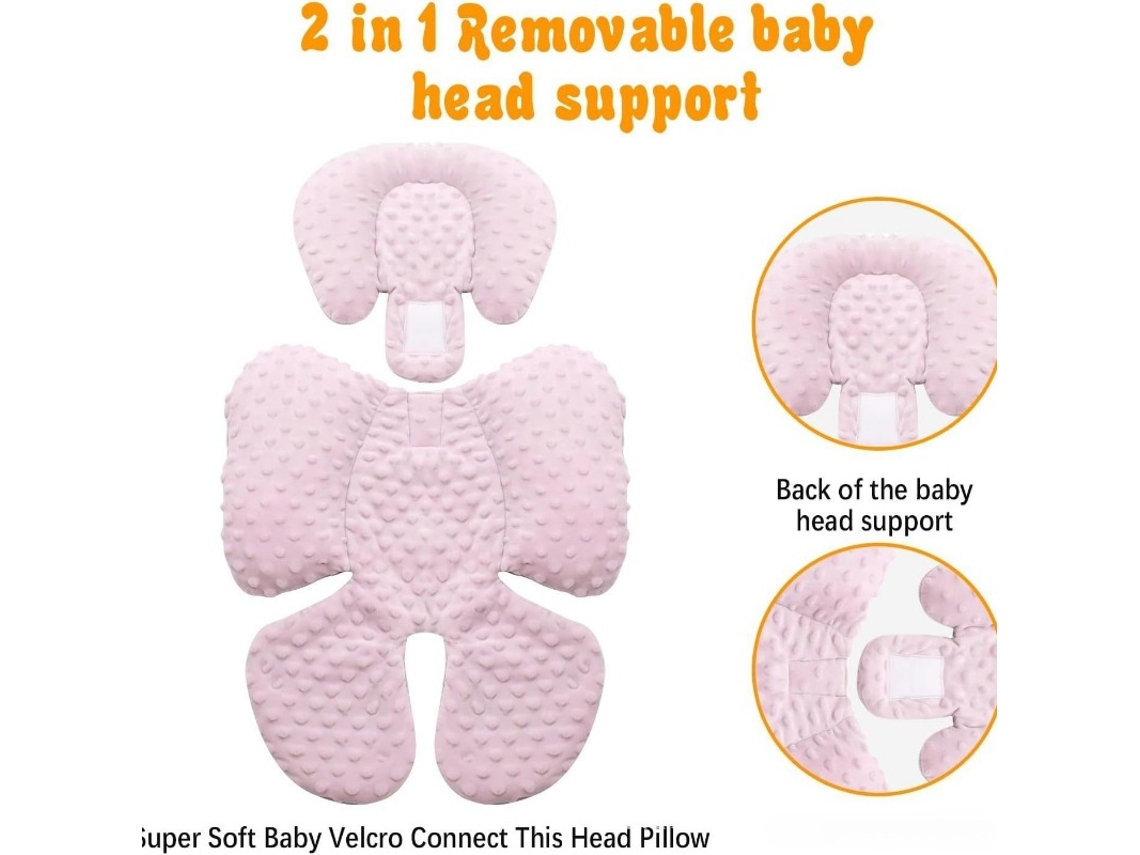 Cojín Para Asiento De Cochecito De Bebé, Cojín Protector Para Silla De Coche Infantil, Protección De Doble Cara Digitallab Rosa