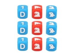 9 Dados De Seis Caras Con Diseños Impermeables, Ligeros Para Juegos Interactivos, Educación Y Entretenimiento.
